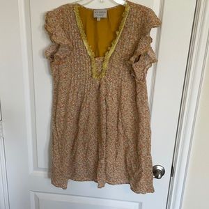 Yellow floral HAYDEN dress